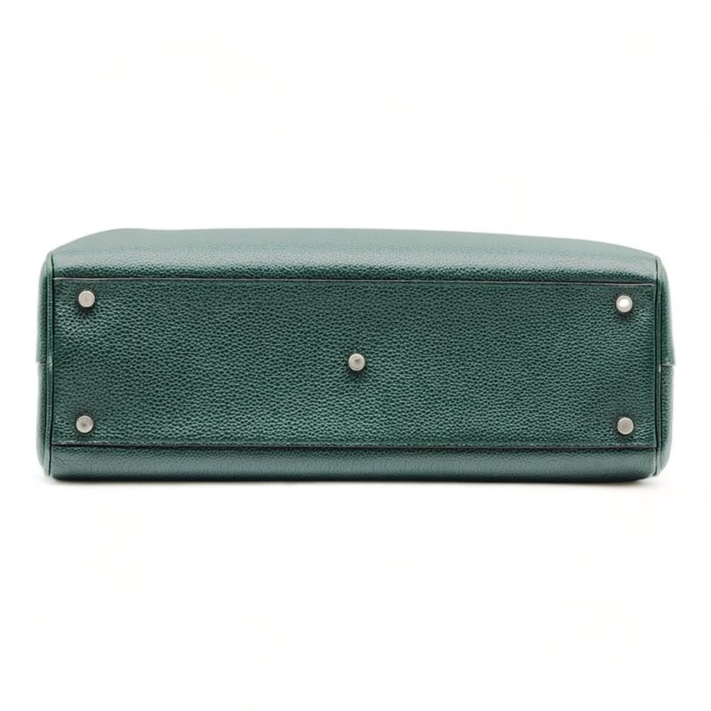 Gucci Zumi Top Handle Bag Leather Medium Green - Picture 6 of 16